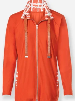 Shirtjacke mit Glitzersteinchen