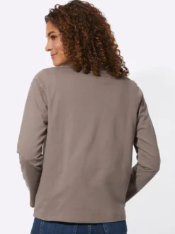 Shirtjacke mit Känguru-Taschen