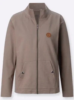 Shirtjacke mit Känguru-Taschen