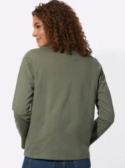 Shirtjacke mit Känguru-Taschen