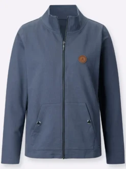 Shirtjacke mit Känguru-Taschen