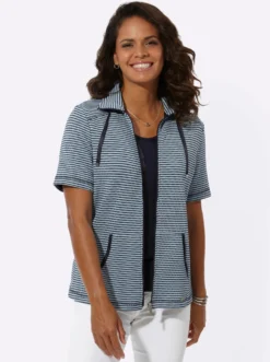 Shirtjacke mit Känguru-Taschen