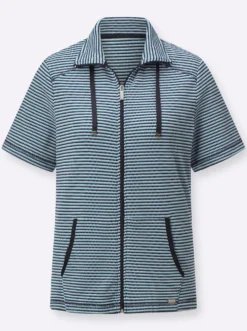 Shirtjacke mit Känguru-Taschen