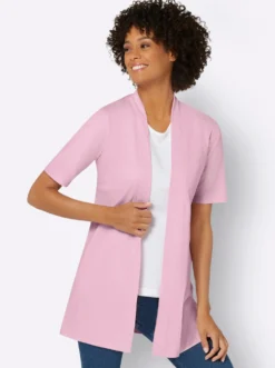 Shirtjacke mit Seitenschlitzen
