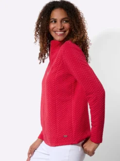 Shirtjacke mit Stehkragen