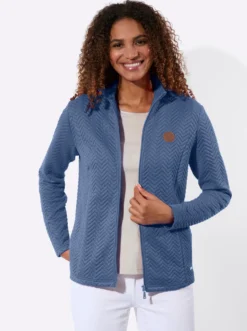 Shirtjacke mit Stehkragen