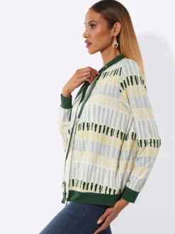 Shirtjacke mit Stehkragen