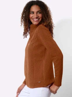 Shirtjacke mit Stehkragen