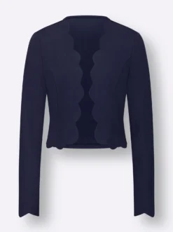Shirtjacke mit Wellen-Kanten
