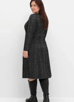 Shirtkleid mit Jacquardmuster bedruckt