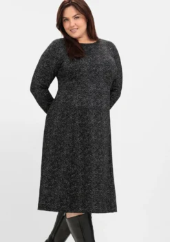 Shirtkleid mit Jacquardmuster bedruckt