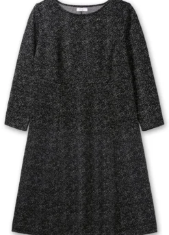 Shirtkleid mit Jacquardmuster bedruckt