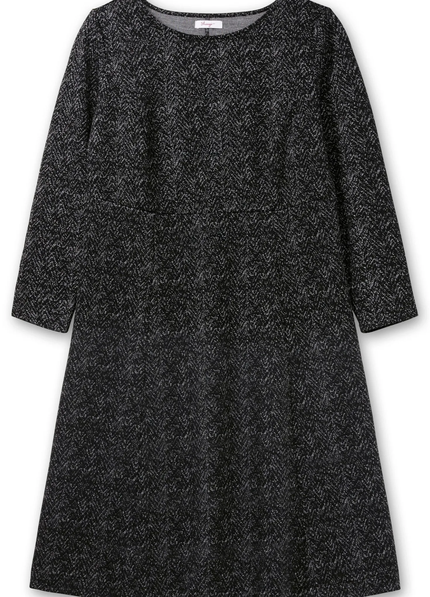 Shirtkleid mit Jacquardmuster bedruckt