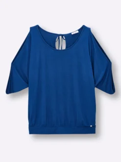 Shirt mit Cut-outs und Bindeband
