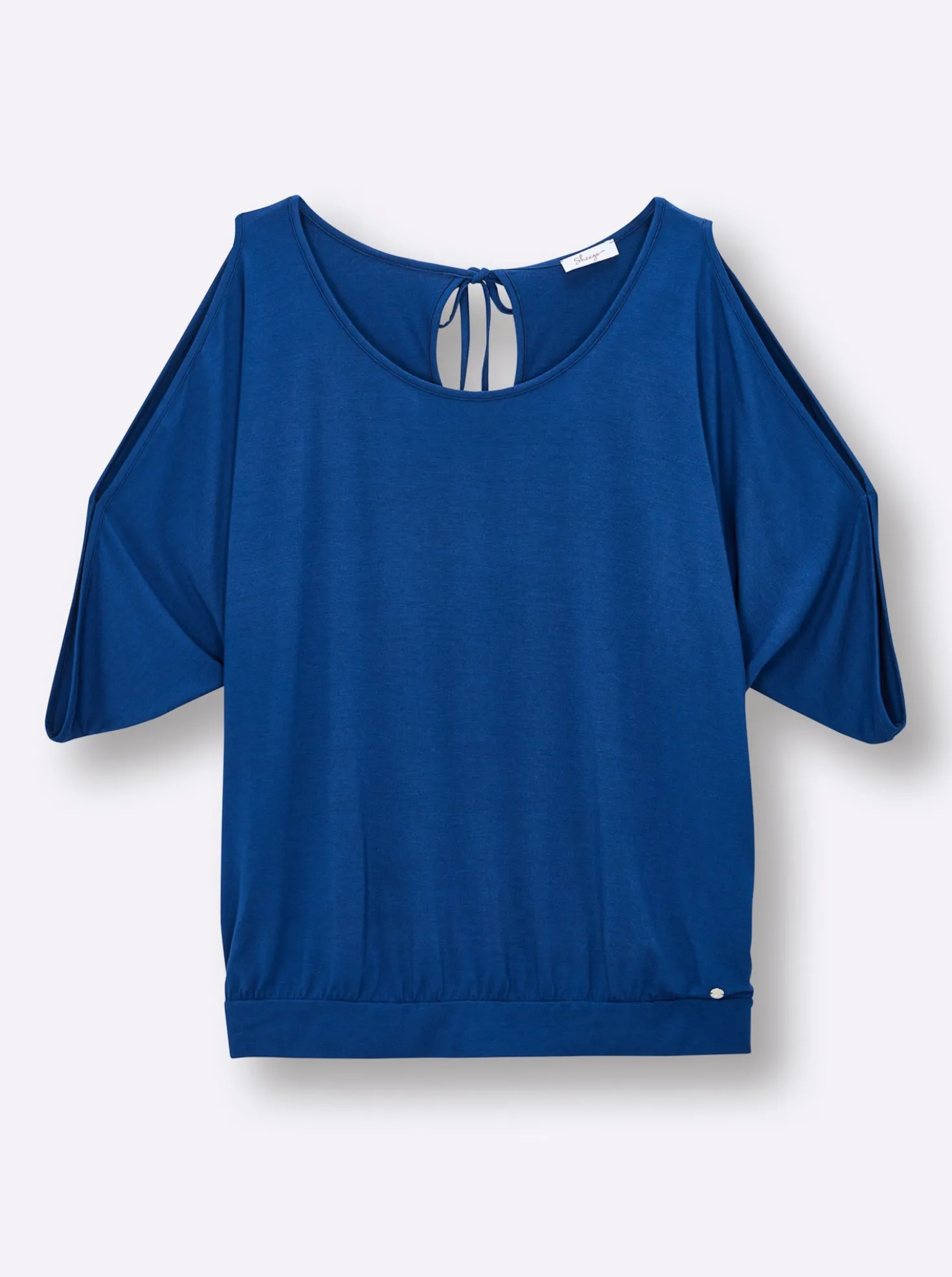 Shirt mit Cut-outs und Bindeband