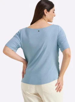 Shirt mit Drapierungen in der Taille