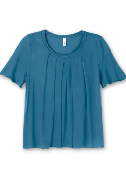 Shirt mit Kellerfalte vorn