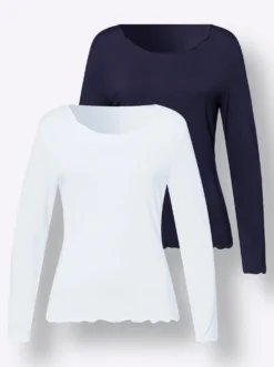 Shirt-Set in Viskose-Qualität