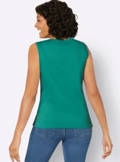 Shirttop mit Seitenschlitzen