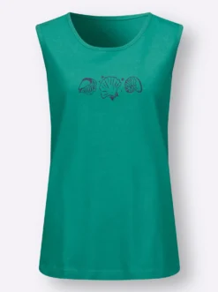Shirttop mit Seitenschlitzen