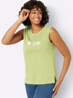 Shirttop mit Seitenschlitzen