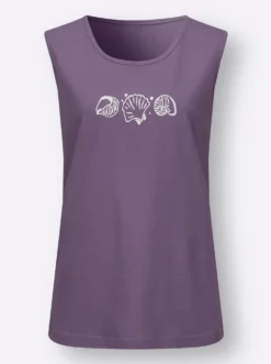 Shirttop mit Seitenschlitzen