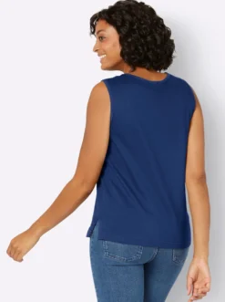 Shirttop mit Seitenschlitzen
