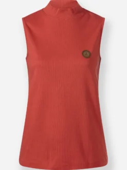 Shirttop mit Stehkragen, pflegeleicht