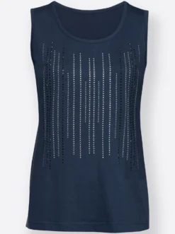 Shirttop mit Ziersteinchen