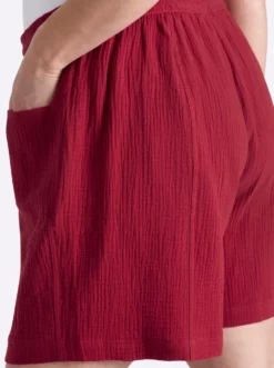 Shorts aus weichem Musselin