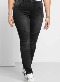 Skinny Jeans im Biker-Look