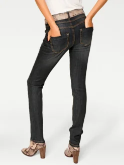 Skinny Jeans mit vertiefter Leibhöhe