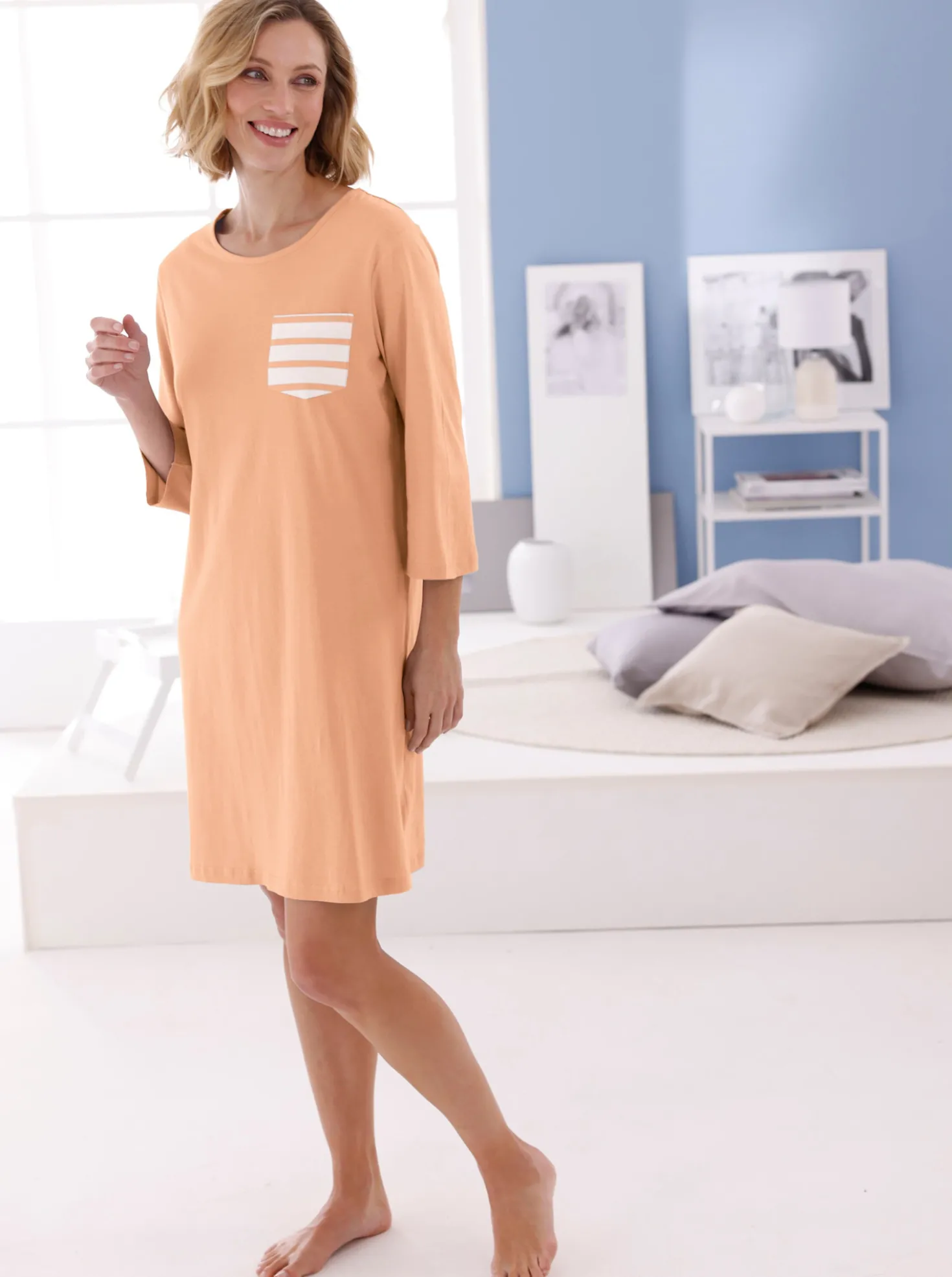 Sleepshirts im Baumwoll-Mix
