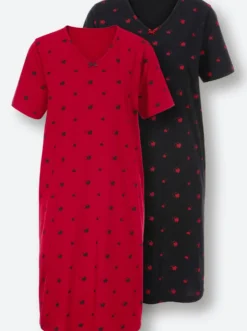 Sleepshirts im Herzchen-Muster