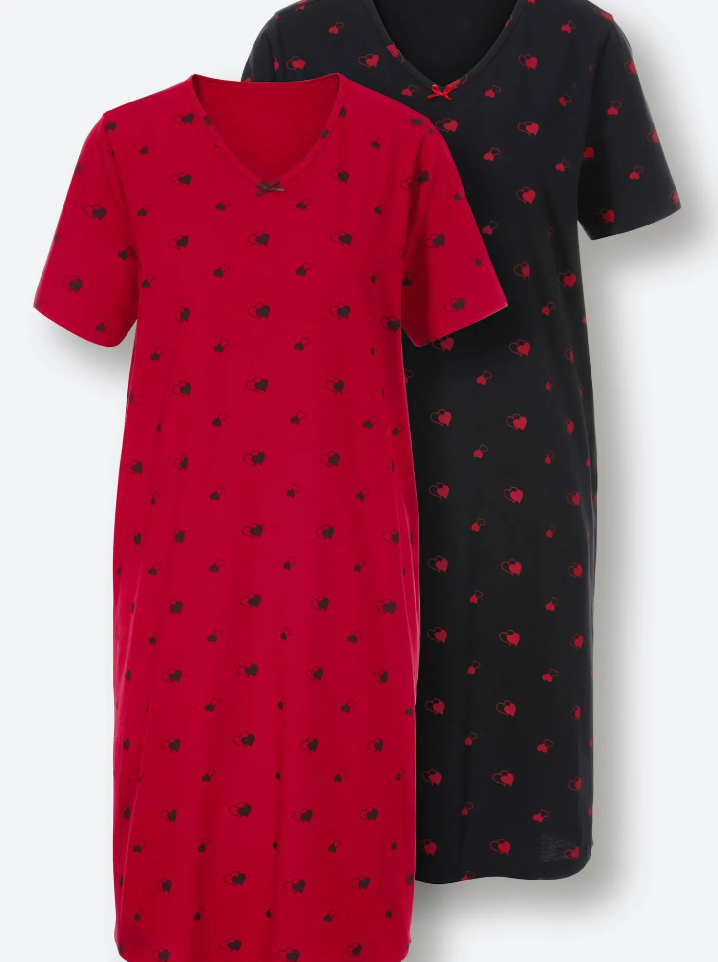 Sleepshirts im Herzchen-Muster