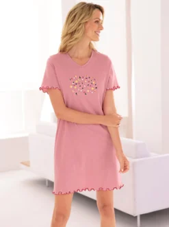 Sleepshirts mit Blumen-Muster