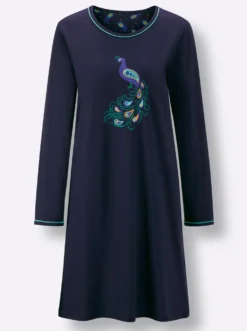 Sleepshirts mit Pfau-Motiv