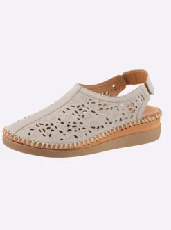 Slipper fersenoffen, mit Gummizug