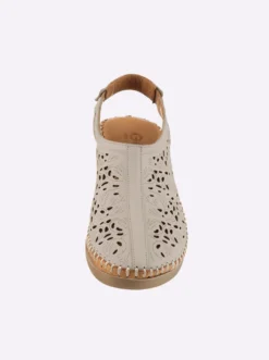 Slipper fersenoffen, mit Gummizug