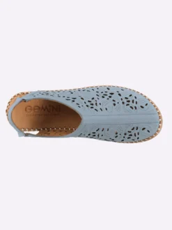 Slipper fersenoffen, mit Gummizug