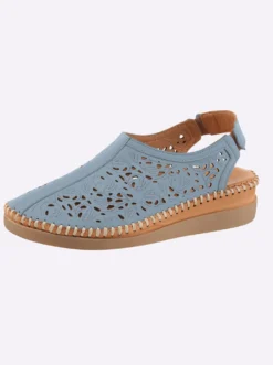 Slipper fersenoffen, mit Gummizug