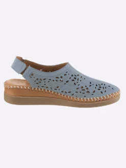 Slipper fersenoffen, mit Gummizug