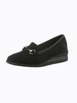 Slipper geprägtes Veloursleder