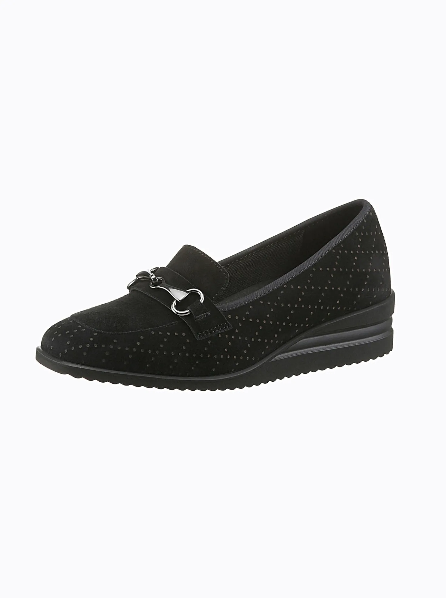 Slipper geprägtes Veloursleder
