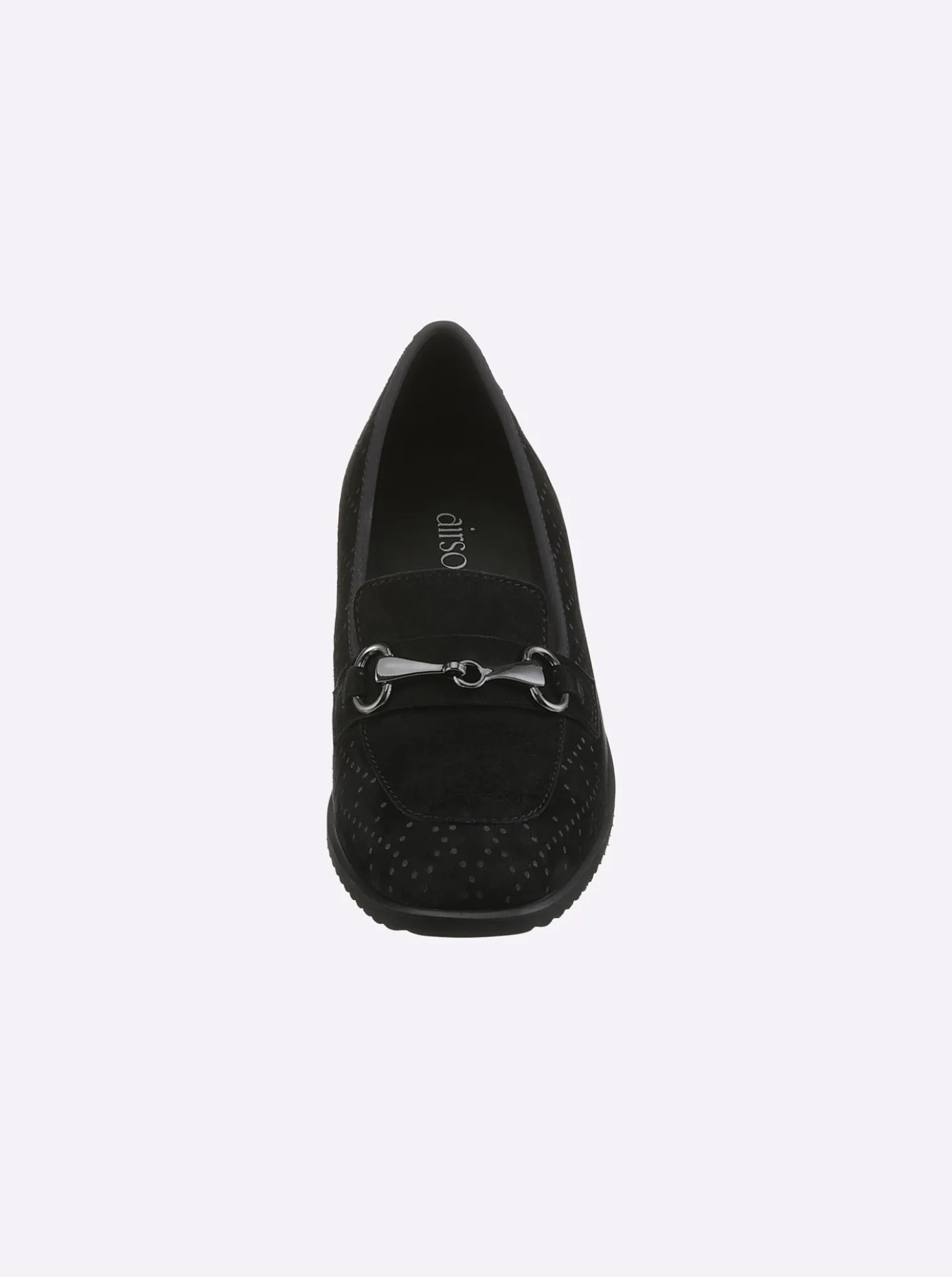 Slipper geprägtes Veloursleder