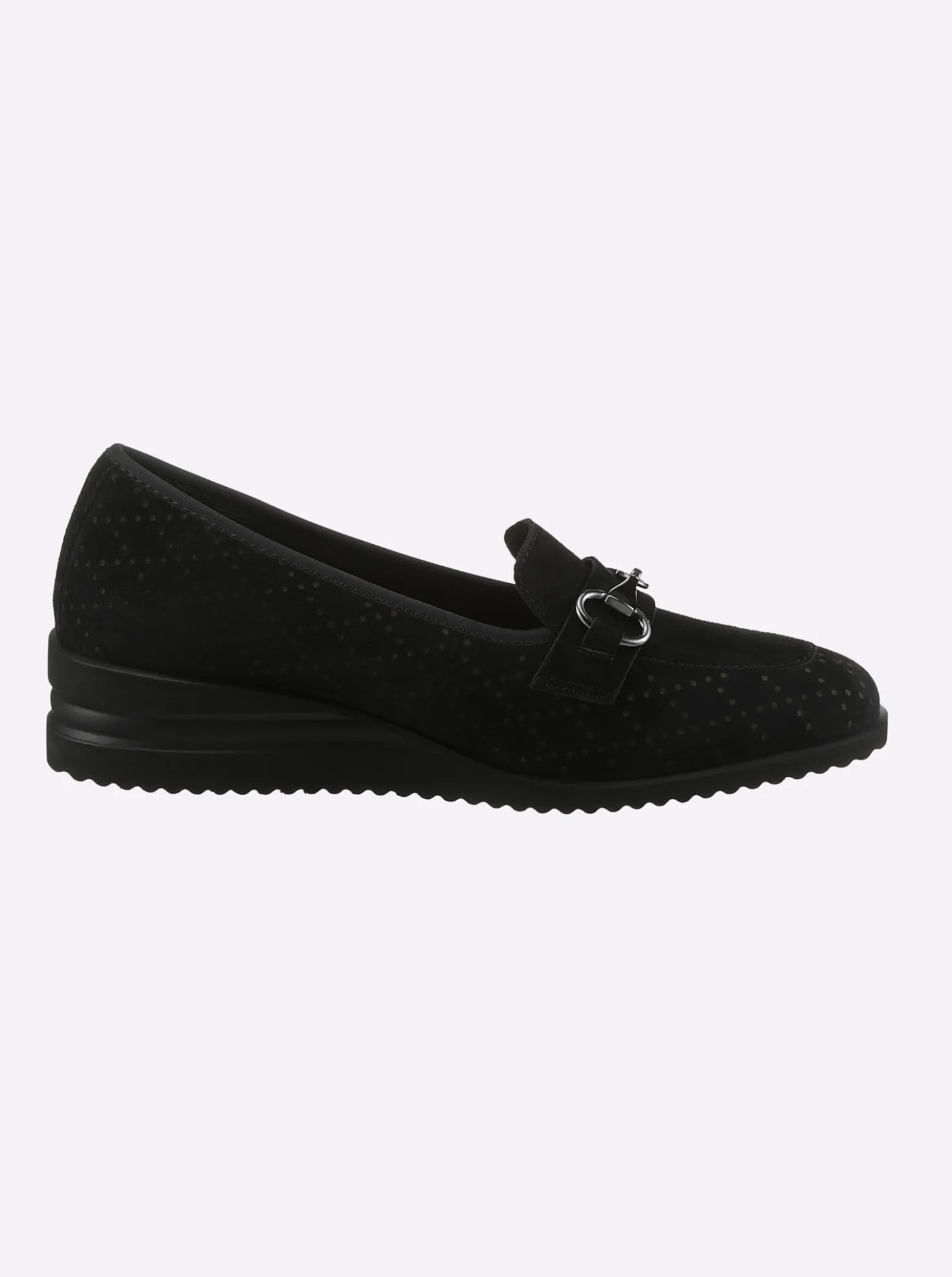 Slipper geprägtes Veloursleder