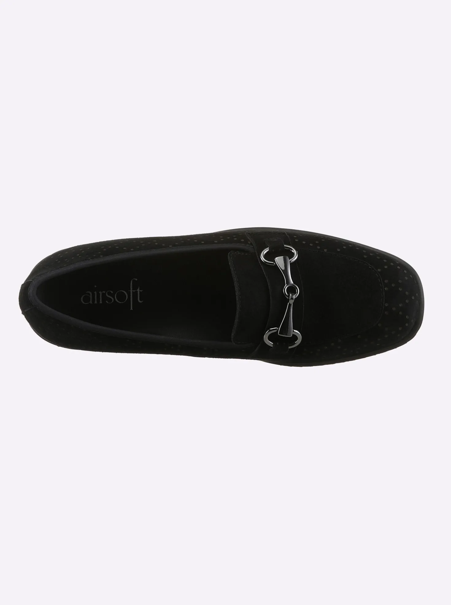 Slipper geprägtes Veloursleder