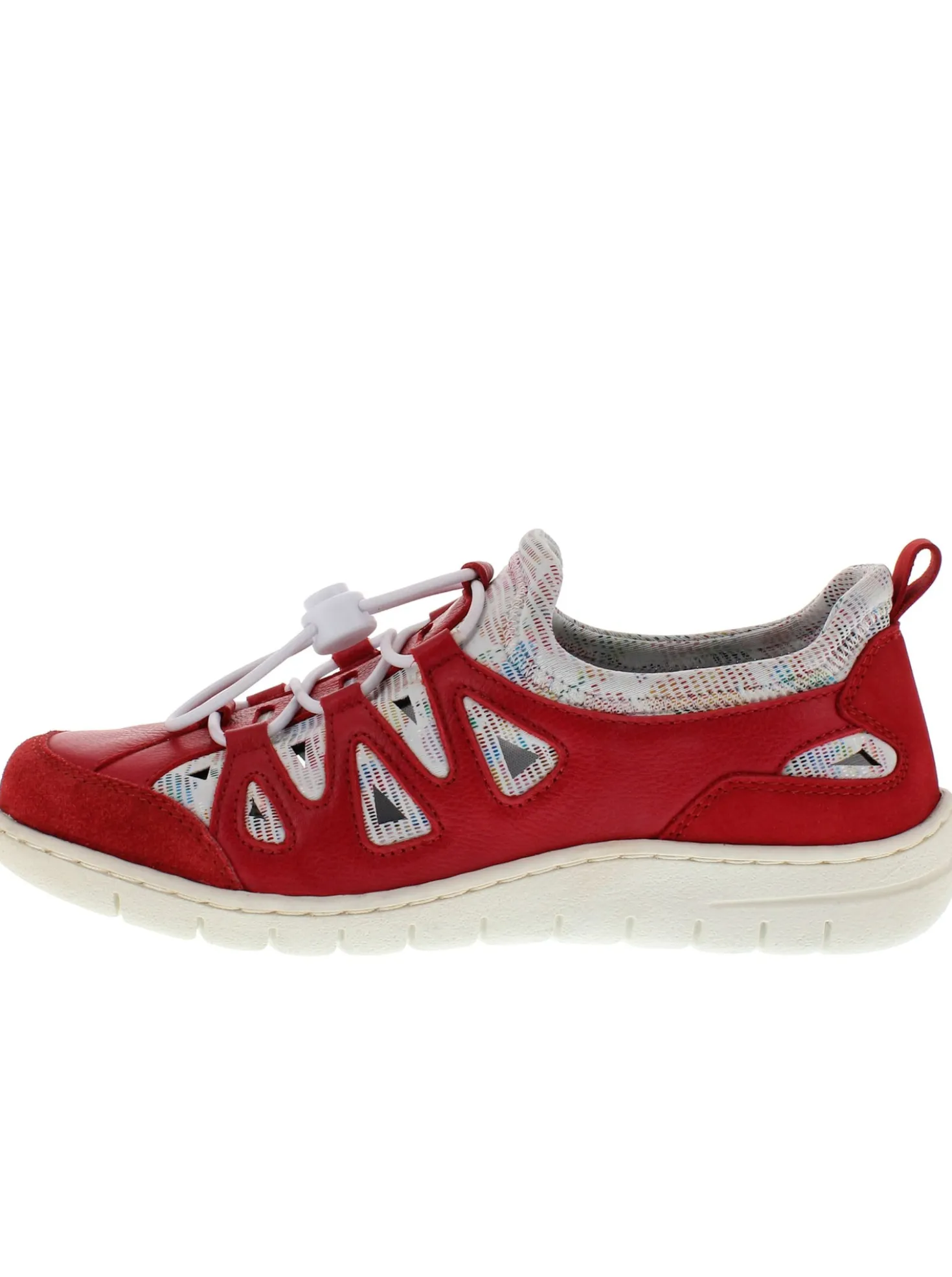 Slipper im Materialmix
