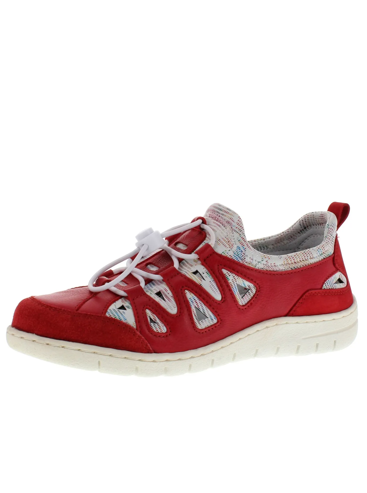 Slipper im Materialmix