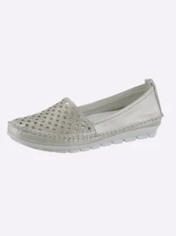 Slipper mit Leder-Wechselfußbett